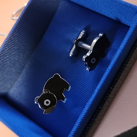 New Iota Links New York City Novelty Brown Bear Cuff Links - Picture 2 of 8